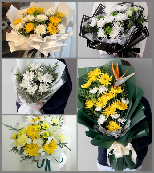 浙江省温州苍南县藻溪镇平水村白事花束代送